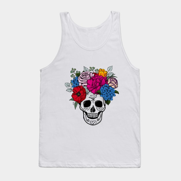 Sugar skull Tank Top by Jack00